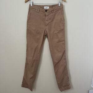 Mr P. Straight Leg Cotton-Blend Chino Pants in Sand Size 28